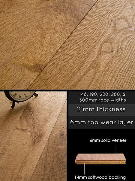 Brushed & Oiled Oak Engineered Wood Flooring (93N)