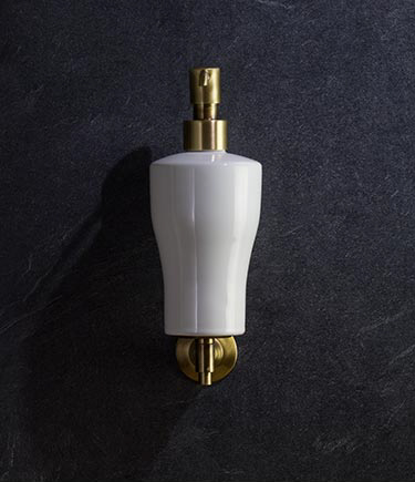 Coco Antique Brass Soap Dispenser (34N)