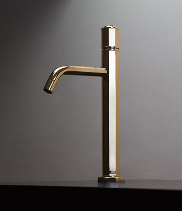 Art Deco Gold Tall Basin Mixer (61GC)