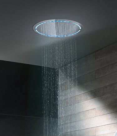 Round Ceiling Shower Head with Lights (78U)