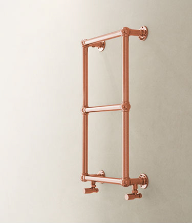 Classic Ball Jointed Copper Towel Rail (152E)