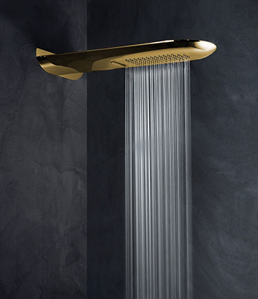 Dorsal Gold Rain & Waterfall Shower Head (75EG)