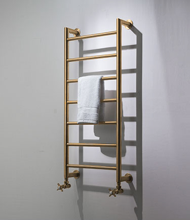 Gold Mitred Towel Warmer (171G)
