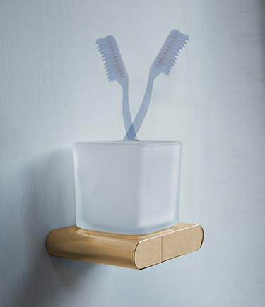 Spa Gold Wall Mounted Toothbrush Holder (162EG)