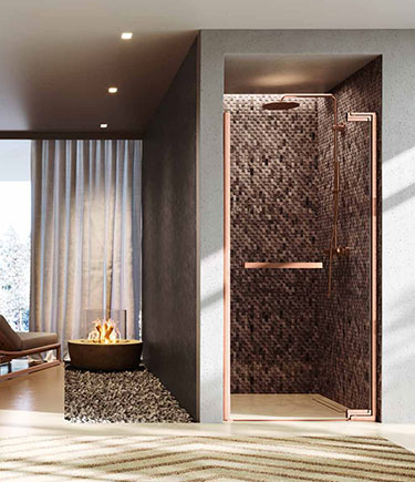 Luxe Recessed Shower Door (72N)