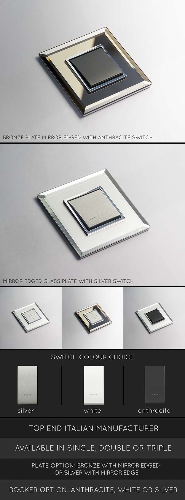 Mirror Light Switches (123U)