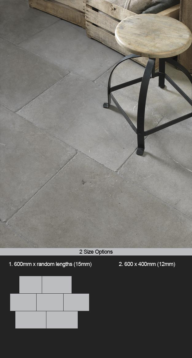 Moleskin Tumbled Limestone Tiles (95BB)