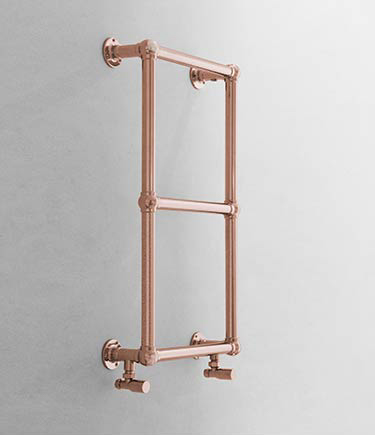 Classic Ball Jointed Rose Gold Towel Rail (57VRG)