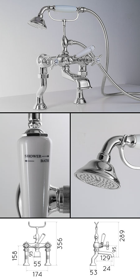 Classic Bath Tap with Shower Head (50HH)