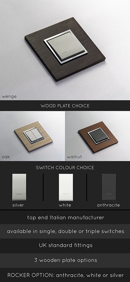 Wood Light Switches (123D)