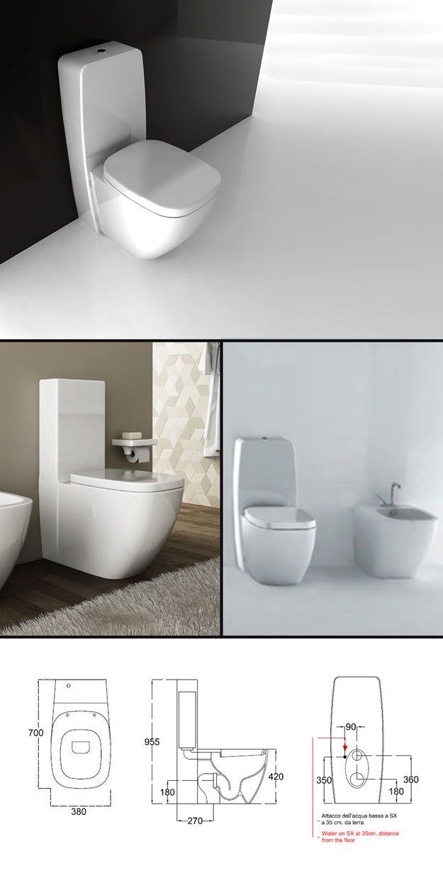 Afon Toilet with Cistern (99A)