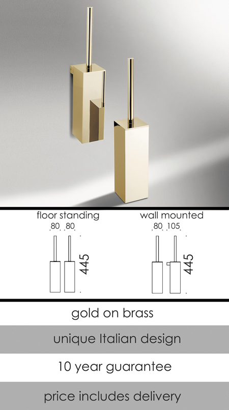 Gold Toilet Brush Set (55GGO)