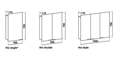 Bathroom on Bathroom Mirror Cabinets 417 Line Drawing Of Aluminium Bathroom