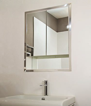 Recessed Built In Bathroom Mirror Cabinet (62A)
