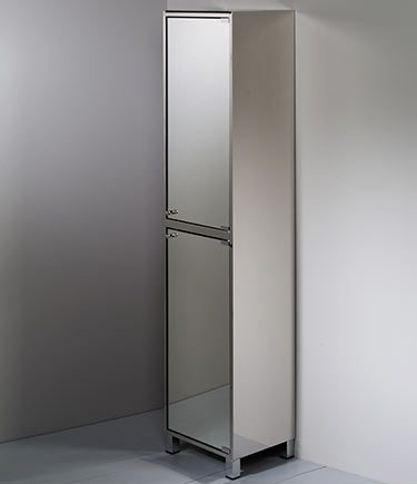 Tall Stainless Steel Bathroom Mirror Cabinet (62K)