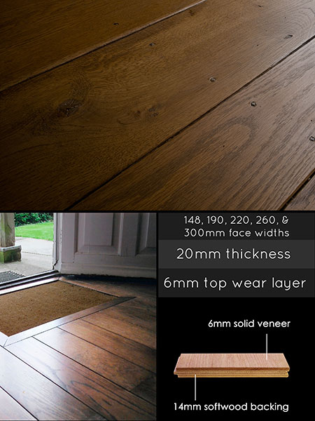 Antique Oak Engineered Wood Flooring (93W)