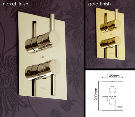 Nickel FreshThermostatic Shower Valve with Nickel Finish (402D)