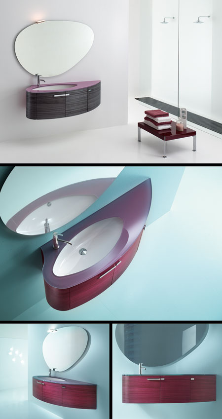 Luna Dark Zebrano Bathroom Furniture (5)