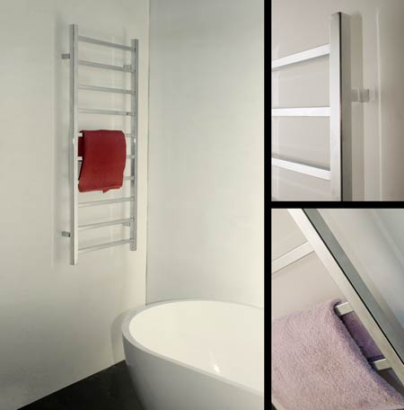 Chrome Bathroom Ladder Heated Towel Radiator (140A)