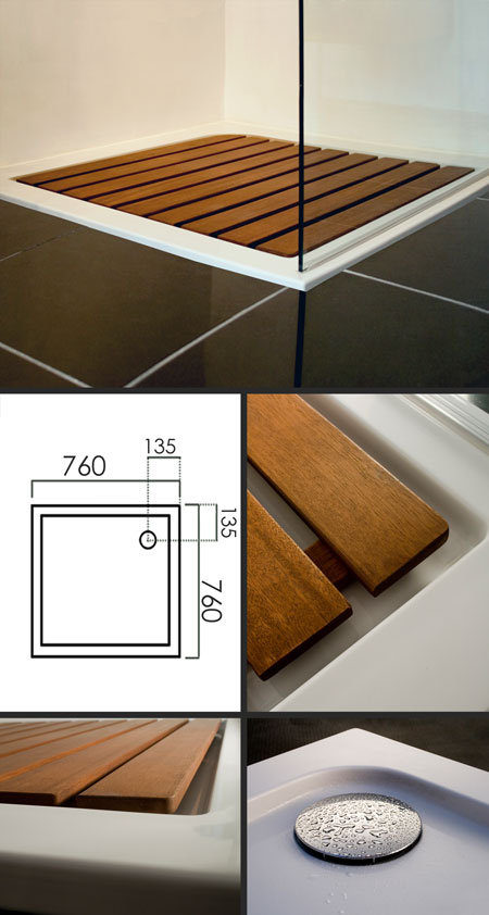 Samba Shower Tray with Hardwood Insert (60C)