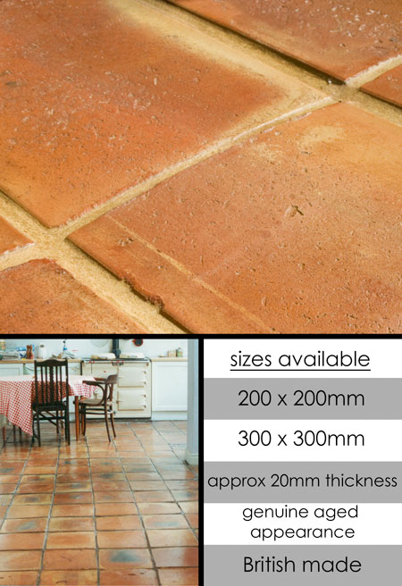 Old English Terracotta Flooring Tiles (99B)