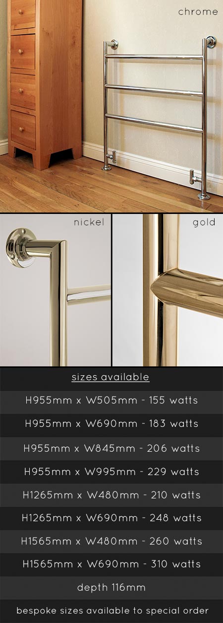 The Winston Heated Bathroom Towel Rail (125)