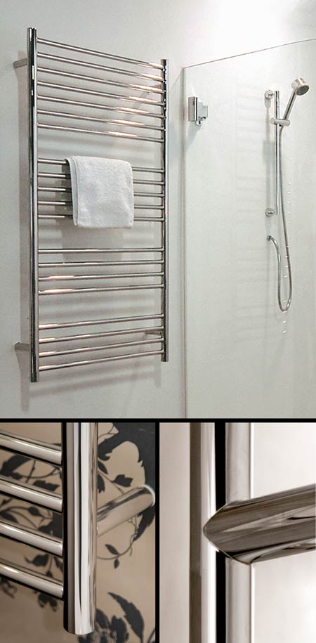 Polished Stainless Steel Bathroom Towel Rail (124)