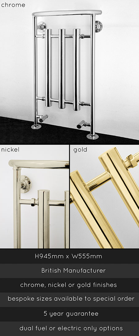 Lily Bathroom Heated Towel Rail (134)