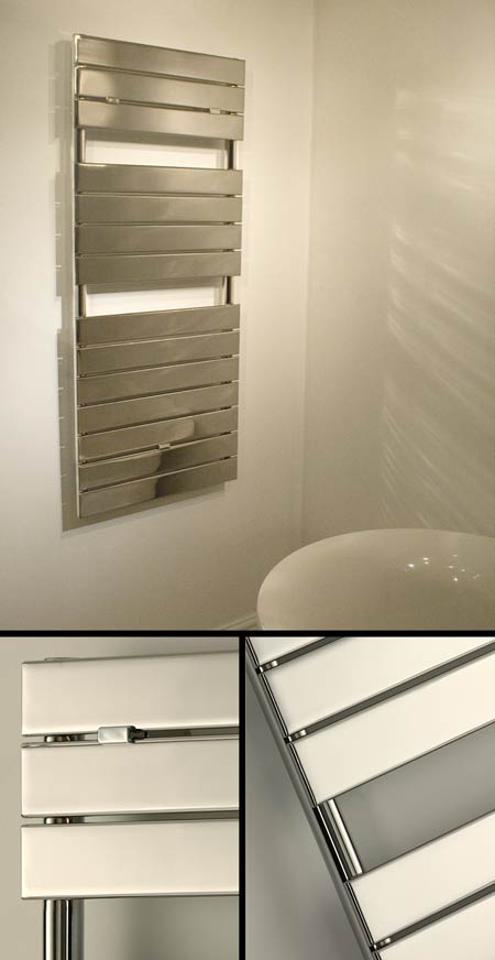 Movie Polished Chrome Heated Towel Rail (148)