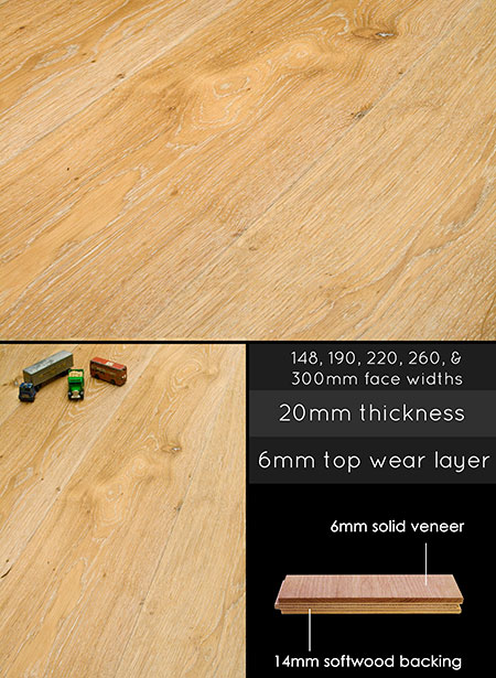 Limed Oak Engineered Wood Flooring (93Q)