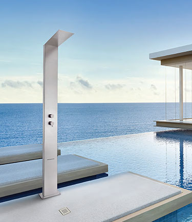 316 Stainless Dual Function Standalone Outdoor Shower (OD2)