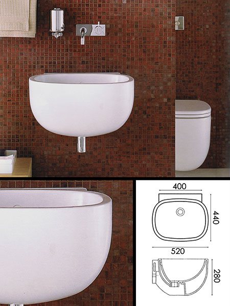 500 Small Wall Hung Sink (16A)