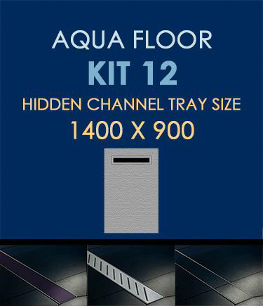 Wet Room Floor Installation Kit 12 with Channel Drain (184M)