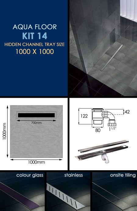 Wet Room Tanking Kit 14 with Channel Drain (84P)