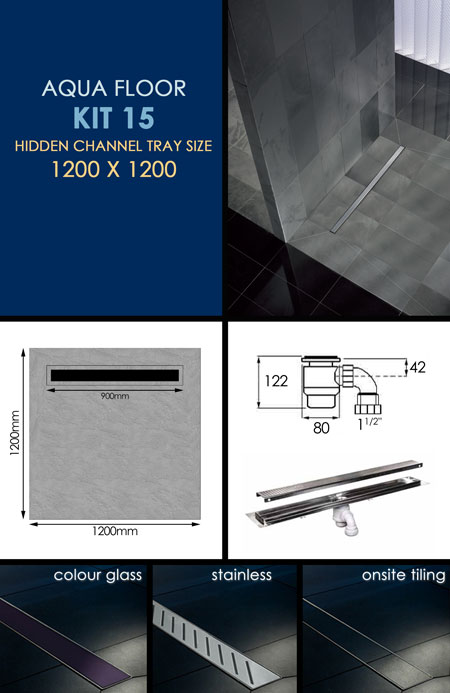 Wet Room Tanking Kit 15 with Channel Drain (84Q)