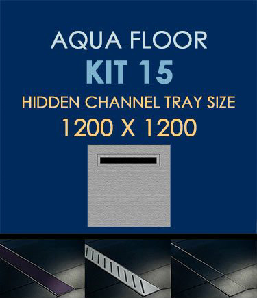 Wet Room Floor Installation Kit 15 with Channel Drain (184Q)