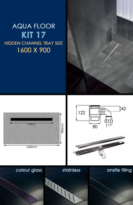 Wet Room Tanking Kit 17 with Channel Drain (84S)