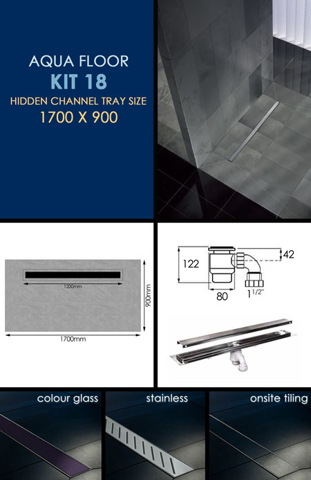 Wet Room Tanking Kit 18 with Channel Drain (84T)