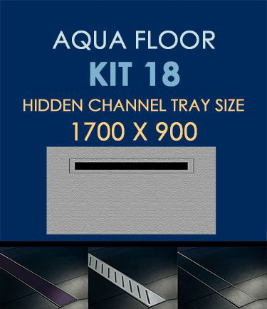 Wet Room Floor Installation Kit 18 with Channel Drain (184T)