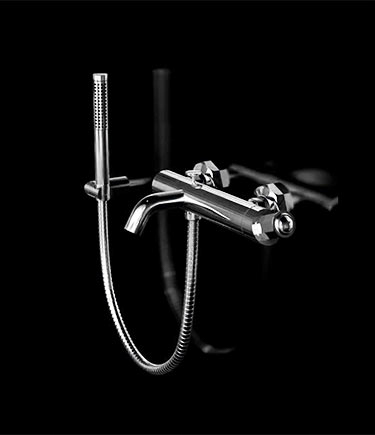 Art Deco Wall Mounted Bath Filler (61F)