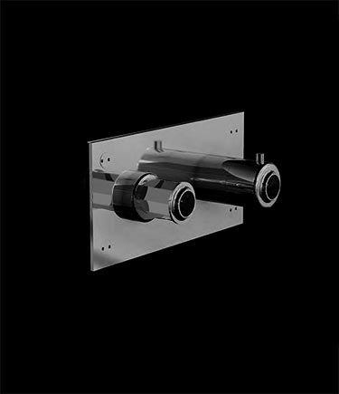 Art Deco Black Chrome Thermostatic Shower Valve (61BKK)