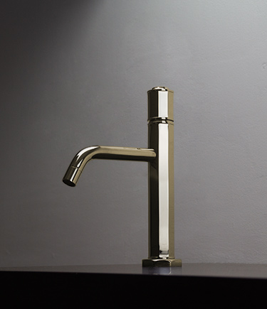 Art Deco Brass Basin Mixer (61BA)