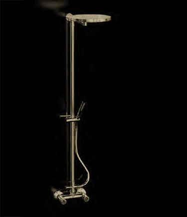 Art Deco Brass Shower Column (61BN)