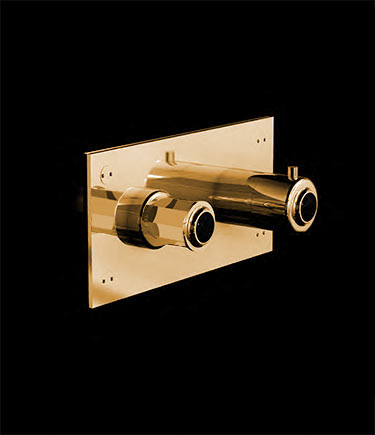 Art Deco Gold Thermostatic Shower Valve (61GK)
