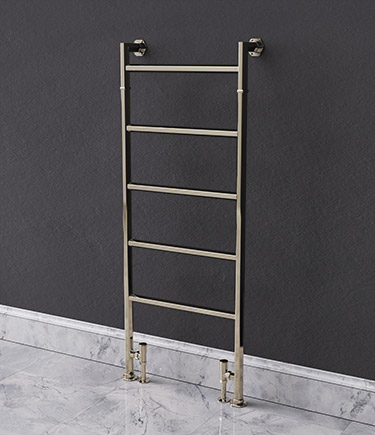 Art Deco Nickel Heated Towel Rail (HX1N)