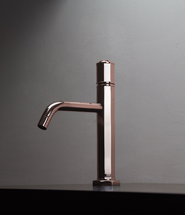 Art Deco Rose Gold Basin Mixer (61RGA)