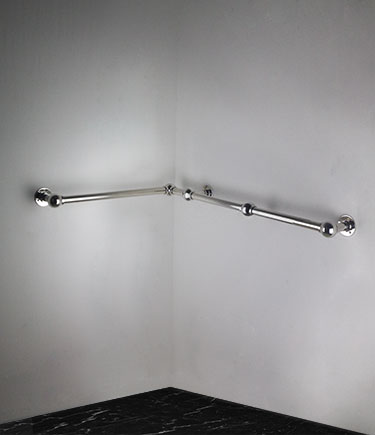 Ball Jointed Chrome Corner Grab Rail (153N)