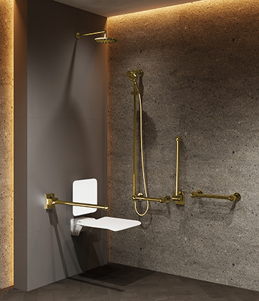 Ball Jointed Brass Doc M Shower Pack (722CBR)