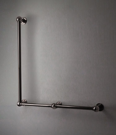 Ball Jointed Bronze L-Shaped Grab Bar (153LBZ)