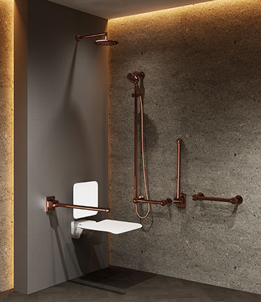 Ball Jointed Copper Doc M Shower Pack (722CC)